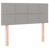 vidaXL Boxspring met matras stof lichtgrijs 90x190 cm