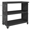 vidaXL Gereedschapswagen Zwart 75 x 35 x 73 cm Koudgewalst staal