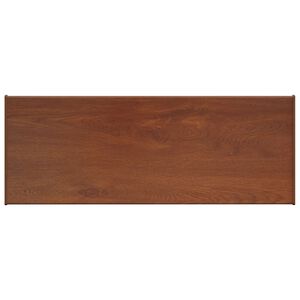 vidaXL Raamsokkel Bruin hout 100 x 35 x 4,5 cm PVC