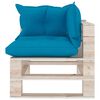 vidaXL 8-delige Loungeset met kussens pallet grenenhout
