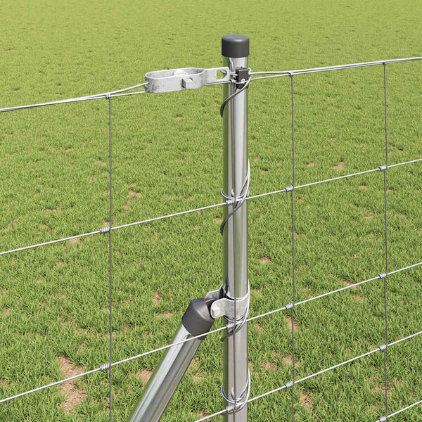 vidaXL Afrasteringspaal Gegalvaniseerd 50 x 1,2 m Staal