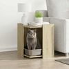 vidaXL Kattenbakkast 42x42x51 cm bewerkt hout sonoma eikenkleurig