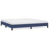 vidaXL Bedframe zonder matras stof blauw 200x200 cm