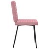 vidaXL Eetkamerstoelen 4 st fluweel roze