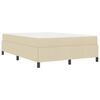 vidaXL Boxspringbed Cr&egrave;me 140 x 200 cm Stof