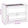 vidaXL Hamsterkooi 60x35,5x42 cm massief vurenhout