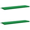 vidaXL Bank Kussens SOEST 2 st 100% Polyester Groen 150 x 40 x 5 cm