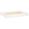 vidaXL Hondenmand 71,5x54x9 cm massief grenenhout wit