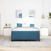 vidaXL Bedframe met matras Donkerblauw 140 x 200 cm Stof