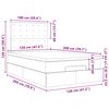 vidaXL Ottoman bed met matras 120x200cm stof blauw