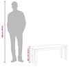 vidaXL Bank 110 cm massief hout rubber