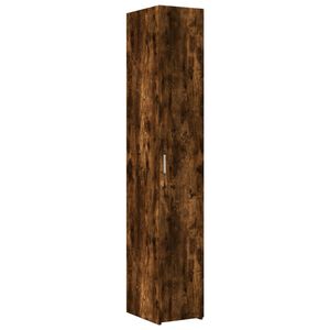 vidaXL Hoge kast 30x42,5x185 cm bewerkt hout gerookt eikenkleurig