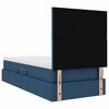 vidaXL Opslag bed met matras met matras Blauw 90 x 200 cm Polyester