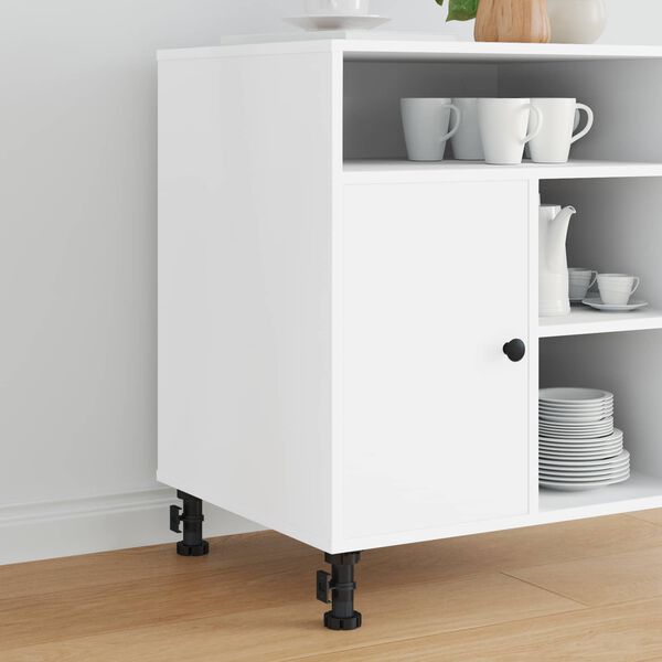 vidaXL Meubelpoten Verstelbaar 2 pcs Zwart 46 x 46 x 128 mm PP