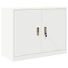 vidaXL Opbergkast Wit 90 x 40 x 70 cm Staal