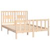 vidaXL Bedframe met hoofdbord massief grenenhout 120x200 cm