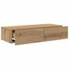 vidaXL Wandschap met lades 80x33x17 cm bewerkt hout artisanaal eiken
