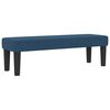 vidaXL Boxspringbed met matras met hoofdeinde Blauw 160 x 200 cm Stof