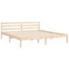 vidaXL Bedframe met hoofdbord massief hout