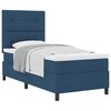 vidaXL Boxspringbed met kussen met hoofdeinde Blauw 100 x 200 cm Stof