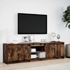 vidaXL Tv-meubel met LED 180x34x50 cm bewerkt hout gerookt eikenkleur