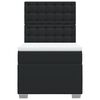 vidaXL Boxspring met matras kunstleer zwart 80x200 cm