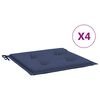 vidaXL Palletkussens 4 st 40x40x3 cm oxford stof marineblauw