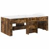 vidaXL Kinder Hoogslaper 2 pcs Gerookt eiken 193 x 96,1 x 68,5 cm