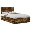 vidaXL Bedframe met lade Gerookt eiken 120 x 200 cm Ingenieurshout