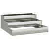 vidaXL Plantenbak Zilver 90 x 90 x 35 cm Gegalvaniseerd staal