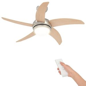 vidaXL Plafondventilator met licht en afstandsbediening &Oslash; 110 cm