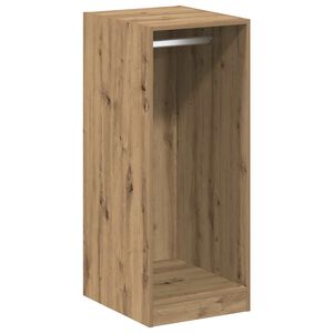 vidaXL Kledingkast Artisanaal eiken 41 x 48 x 102 cm Bewerkt hout