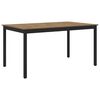 vidaXL Eettafels 150 x 90 x 75 cm Bewerkt hout Artisanaal eiken