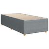 vidaXL Boxspring met matras stof lichtgrijs 100x200 cm