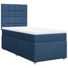 vidaXL Boxspring met matras stof blauw 80x200 cm