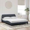 vidaXL Bedframe "Dover" 160x200 cm fluweel donkergrijs