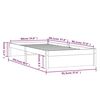 vidaXL Bedframe massief hout 90x200 cm