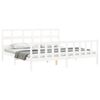 vidaXL Bedframe zonder matras massief grenenhout wit 200x200 cm