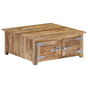 vidaXL Salontafel 70x70x30 cm massief mangohout
