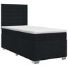 vidaXL Boxspringbed met matras Zwart 80 x 200 cm Stof