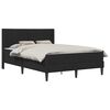 vidaXL Bedframe met matras met hoofdeinde Zwart 160 x 200 cm Fluweel