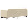 vidaXL Slaapbank met onderschuifbed 80x200 cm stof crèmekleurig