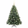 vidaXL Kunstkerstboom met 150 LED met standaard Groen 150 cm PE en PVC