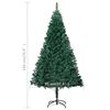 vidaXL Kunstkerstboom met verlichting en kerstballen 180 cm PVC groen