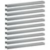 vidaXL Afdekprofiel voor tuinafboording 10 st 100 x 10 x 5 cm