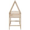 vidaXL Halfhoogslaper met ladder en bedhuis grenenhout 90x190 cm