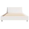 vidaXL Bedframe zonder matras massief grenenhout wit 90x200 cm