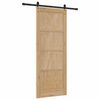 vidaXL Schuifdeur ORKDAL Bruin 83 x 211 cm Massief grenenhout