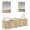 vidaXL Badkamerkastenset 5 pcs Sonoma Eiken Bewerkt hout