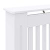 vidaXL Radiatorafdekking 2 pcs Wit 78 x 19 x 81,5cm Bewerkt hout